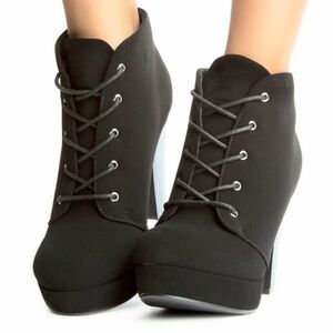 (S-4237) Soda AGENDA-S HEELED BOOTIE Sz 7